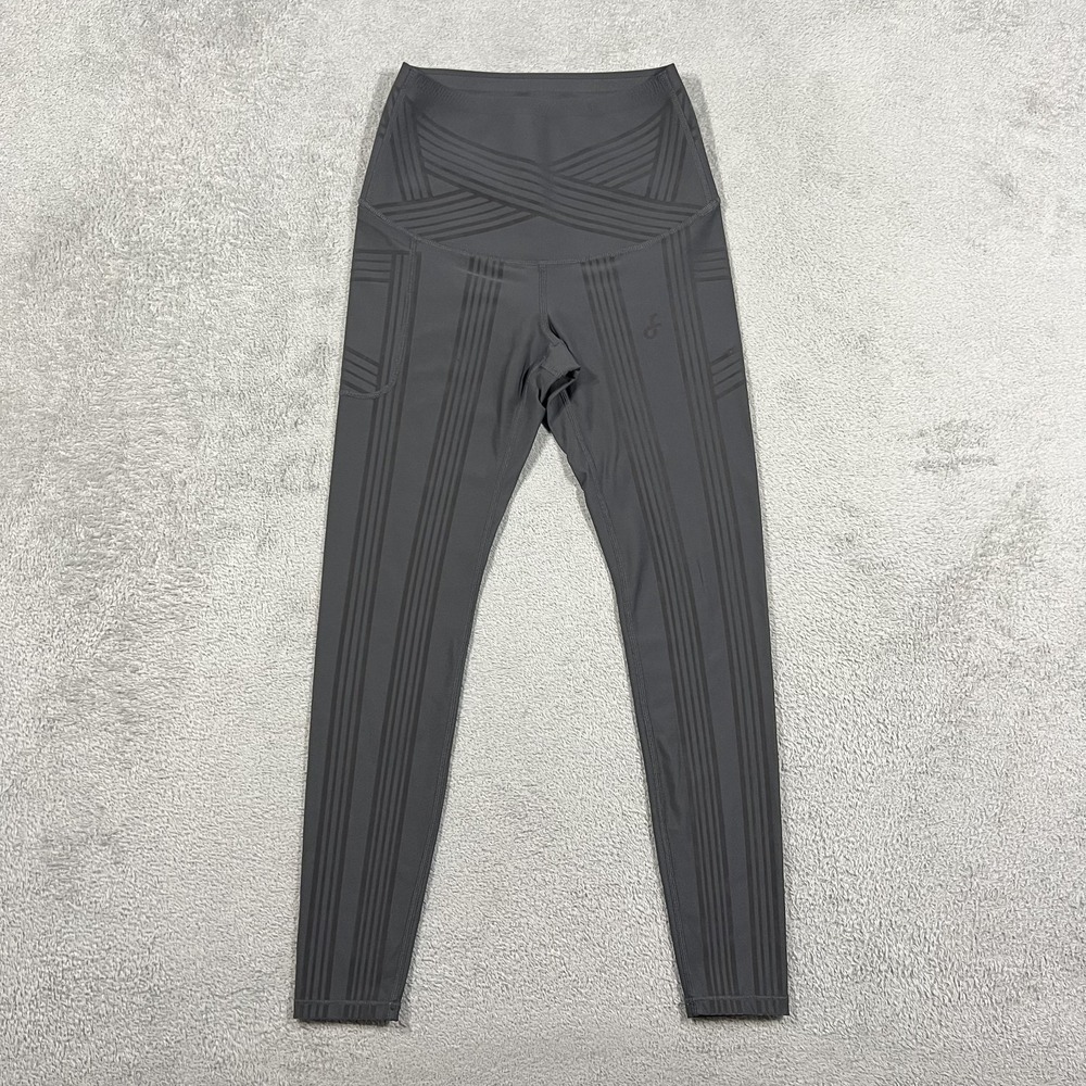 Fanka Body Sculpt Leggings Womens XS Dark Gray 24" Inseam Full Length Workout